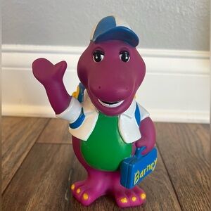 Vintage Plastic Barney Bank